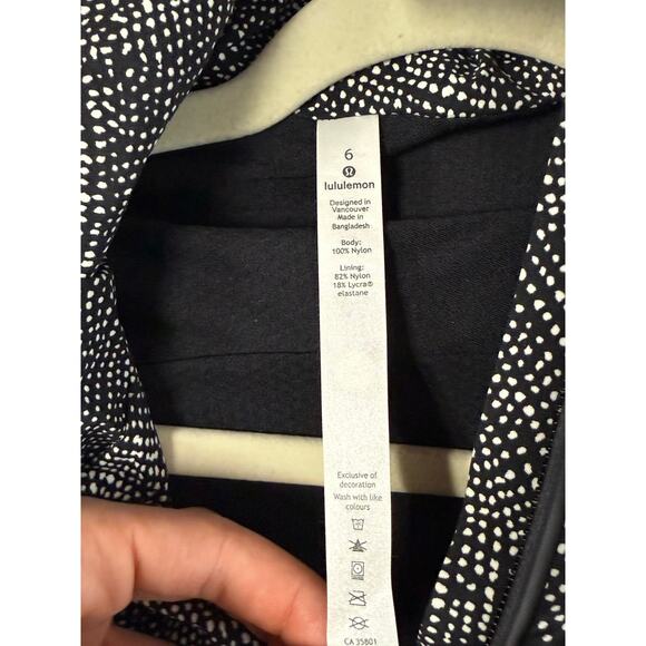 Lululemon Here To Move Jacket Women’s Size 6 Glyde Waterproof Free Spirit Black - Picture 4 of 5